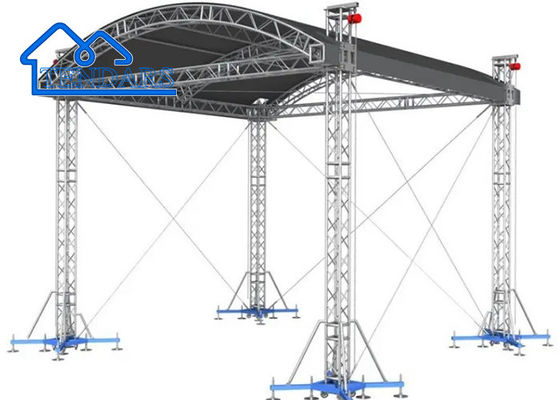 Combinazione libera di leghe di alluminio Evento Concerto Stage Truss tetto curvo Struttura di traliccio arrotondato