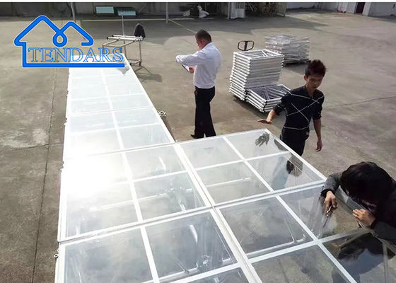 4x4ft e 4x8ft piattaforma concerto Acrilico trasparenza alluminio lega 6082-T6 palcoscenico con traliccio