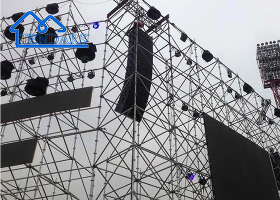 Strutture quadrate Spigot Modular Stage Frame Sistema di tralicci in alluminio per eventi di concerto all'aperto