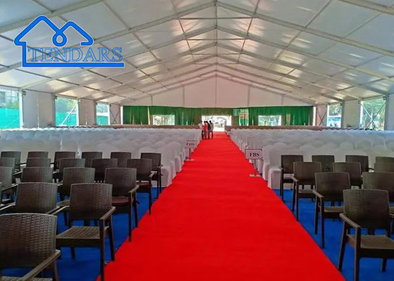 Tenda per tendone per matrimoni all'aperto decorata da 1000 posti, struttura per eventi di matrimonio, per carichi pesanti
