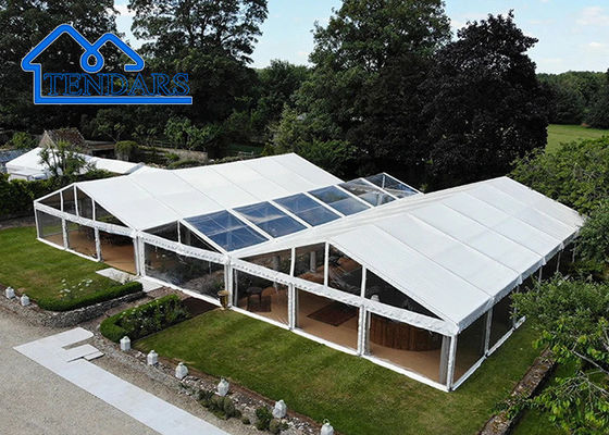 Tenda per tendone commerciale per matrimoni all'aperto, diverse strutture per eventi moderni, design del baldacchino