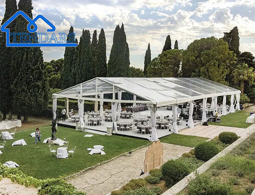 Festa di nozze di una forma Eventi Grande tenda in alluminio Casa con telo Tende di nozze convenienti