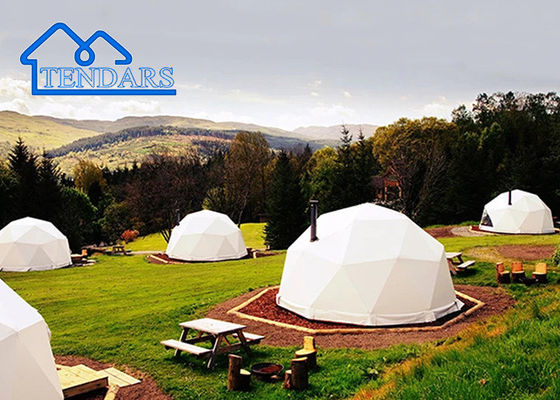 Inquinante Inquinante trasparente di 5m di diametro Porta in PVC rotonda piccola Event Dome Glamping Hotel Tent In vendita
