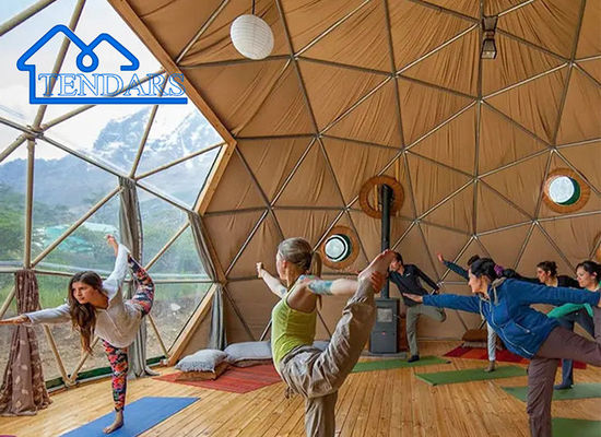 Custom Glamping Camping Rifugio Geodesica Domus Casa Tenda Per Venuto Matrimoniale / Yoga Studio