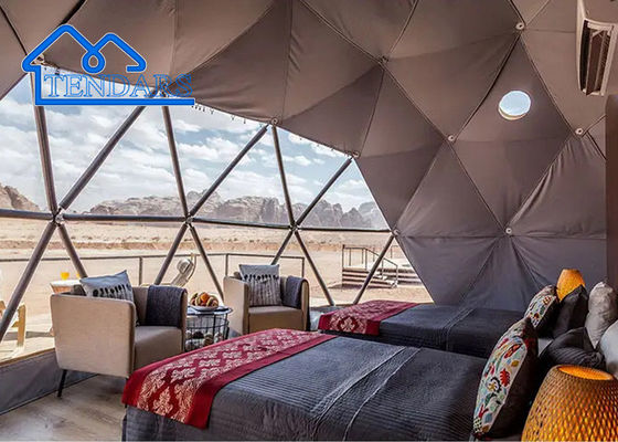 Nuovo design Hotel Polycarbonate Dome Glamping Tent Modulare Prefabbricato PC Crystal Bubble Dome House For Resort