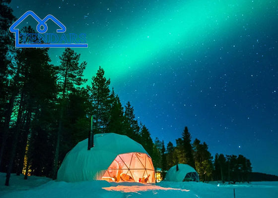 Vivi quattro stagioni di comfort nell'All Weather Hotel, Living Sunshade Dome Glamping Tent