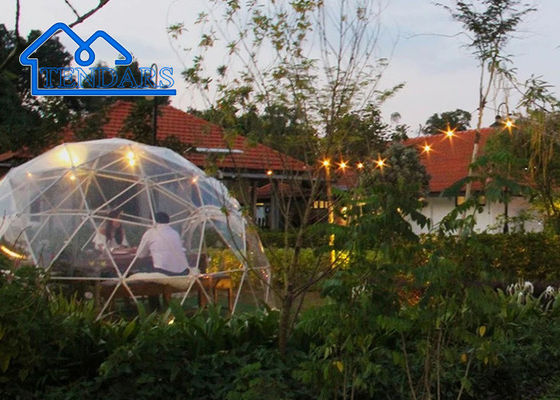 Prezzo all'ingrosso e economico tenda gonfiabile da giardino commerciale all'aperto acrilica chiara cupola