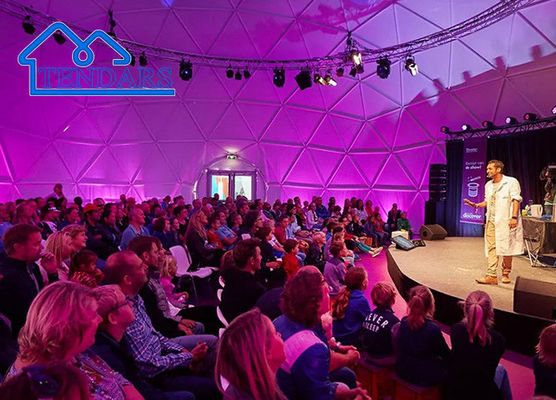 Custom Industrial Big Transparent Dome Eventi musicali Tenda a cupola Circo Tenda per eventi