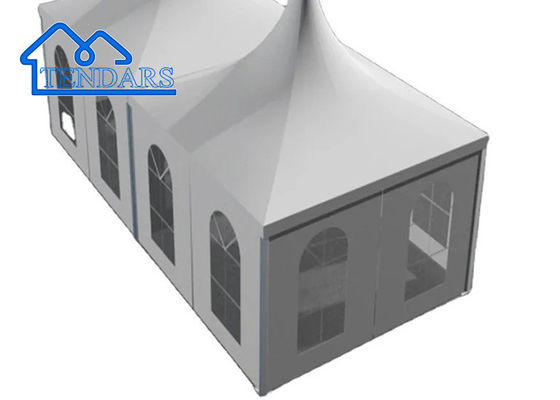 Tende da pagoda in PVC bianca per eventi, feste, fiere, ecc., in vendita