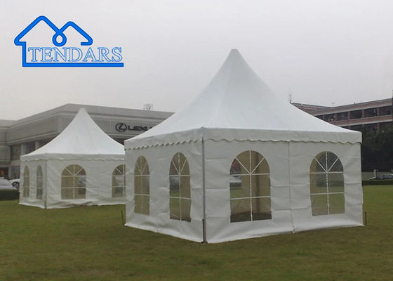 3X3 5X5 6X6 Acciaio Aluminio Pvc Bianco Pagoda Marquee Tent Per Festa, Evento, Mostra, Matrimonio, Sport ecc