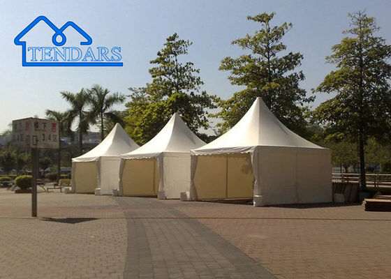 Nuovo design all'aperto Leggio di alluminio Piccola copertura in PVC Tenda pagoda Per festa di nozze Prezzo economico