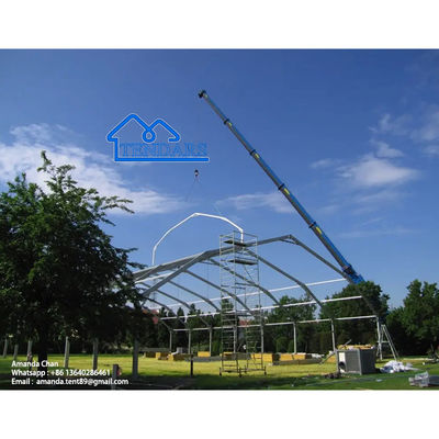 Canopy Polygon Tent Per Basketball Court Evento Sportivo Tetto Bianco Polygonal Tent