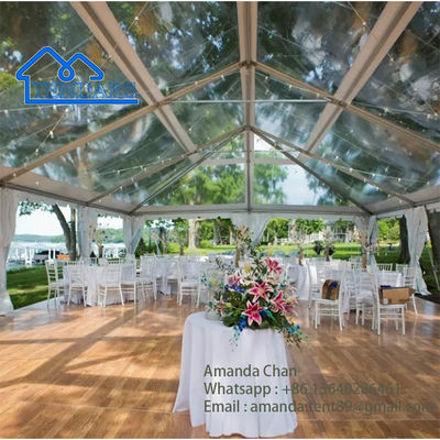 Tenda per tendone per feste in PVC trasparente di dimensioni personalizzate per esterni, per matrimoni, eventi nuziali, tettoia in vetro