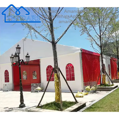 Tenda per tendone per eventi in tela per tende da matrimonio in alluminio personalizzate bianche per esterni