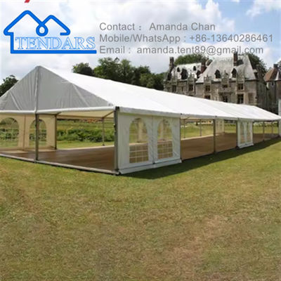 Nuova tenda commerciale esterna in tessuto PVC in alluminio con finestre per eventi esterni