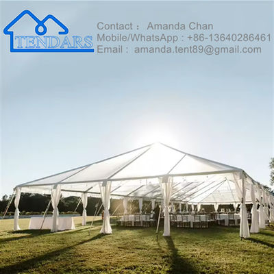 Tenda di nozze in alluminio permanente impermeabile PVC rivestito trasparente Marquee