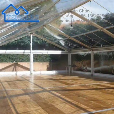 Tenda per eventi per tende per feste con rivestimento decorativo in PVC trasparente in lega di alluminio per tenda per tendone per eventi