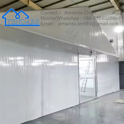 Vendita di una grande tenda di deposito industriale di alluminio impermeabile