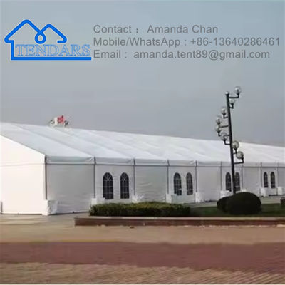 Resistenza ai raggi UV,retardante della fiamma all'aperto Aluminio PVC Tenda di magazzino Tenda industriale per stoccaggio