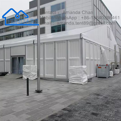 Tenda di magazzino a parete in acciaio in alluminio al miglior prezzo per lo stoccaggio con porta personalizzata