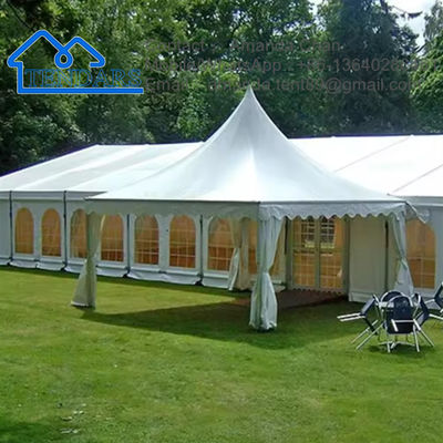 Tenda di nozze di lunga durata con materiale di copertura M2 Dettagli e durata