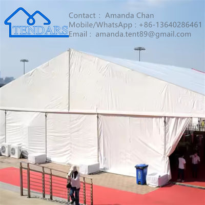 Struttura in alluminio per baldacchino per eventi per feste, tenda per ricevimento di nozze bianca personalizzata di grandi dimensioni per esterni