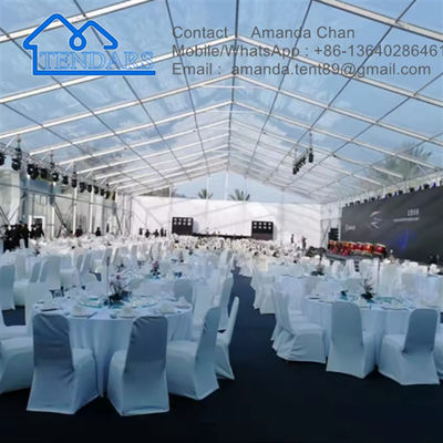 Struttura esterna del baldacchino per eventi della festa nuziale della tenda foranea di dimensioni personalizzate in alluminio trasparente