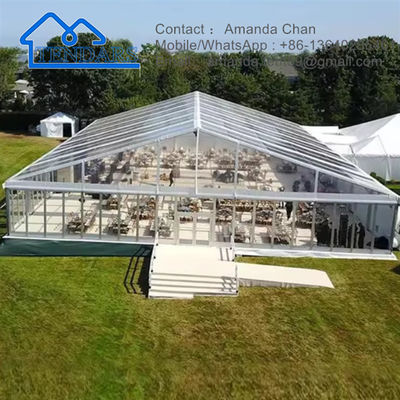 Fabbrica su misura Tenda di marciapiede in alluminio con rivestimento in PVC bianco Per la festa di tenda all'aria aperta in vendita