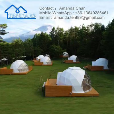 Glamping Luxury Outdoor PVC Dome Hotel Casa Domes Tenda Mezza Cupola Tenda Per Attività