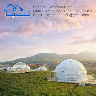 Tenda geodetica a cupola commerciale per mostre commerciali, campeggio e attività all'aperto