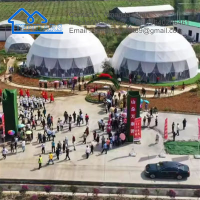 Vacanze Modulare Prefabbricato tenda commerciale cupola Hotel Grande tenda esterna trasparente in vendita
