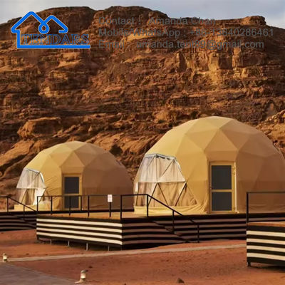 Tenda fieristica Igloo struttura geodetica a cupola in acciaio tenda da campeggio albergo glamping tenda a cupola rotonda