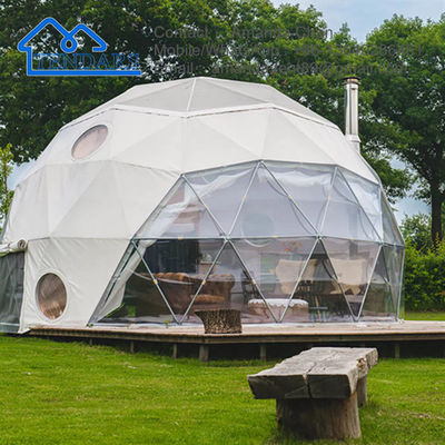Fabbrica di cupole geodesiche all'aperto Tenda fieristica a prezzo più basso Tenda di cupola di lusso in PVC in vendita