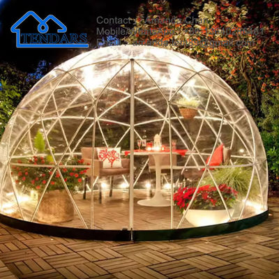 Tenda impermeabile per esterno di lusso trasparente piccolo Pvc di plastica giardino cupola in vendita