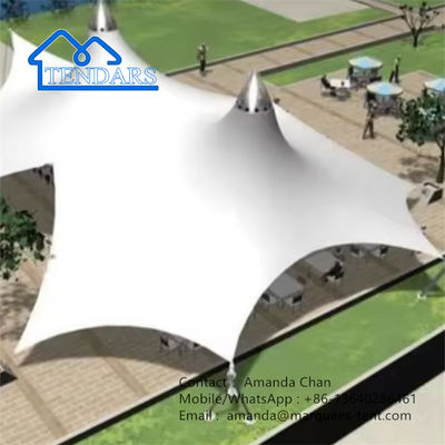 Resort Villa Tenda Paesaggistica Tenda PVDF Struttura a membrana Per Parco Esterno