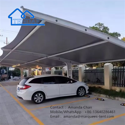 Tenda esteriore resistente all'acqua a membrana PVDF con struttura in acciaio
