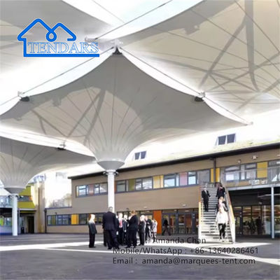 Struttura della membrana di ombra pesante tessuto di colore bianco trapianti di PVC tenda in vinile