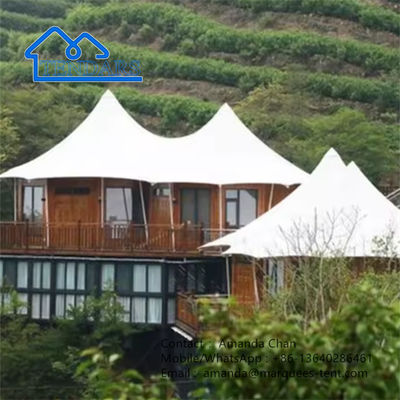 Tenda di lusso di fabbrica con soggiorno Tende d'albergo personalizzate per il glamping resort