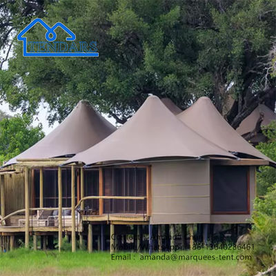 Tenda Hotel di lusso Tenda a membrana di tensione con camera da letto