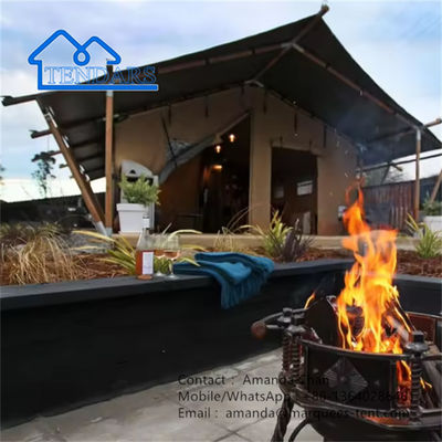 Tenda prefabbricata in legno strutturale per hotel Glamping Loft Safari Tenda all'aperto