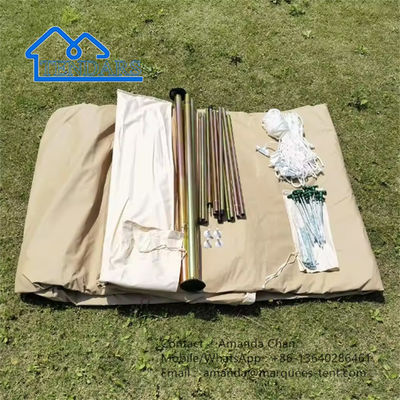 Tenda Glamping Outdoor Safari impermeabile in tela per tenda di copertura per pioggia