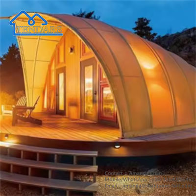 Long Life Camping Luxury Glamping Shell Shape Hotel Tent Per Resort Outdoor