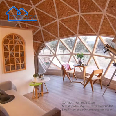 Eco Hotel impermeabile Prefabbricato Geodesica Tenda Domella Casa Deserto Tenda Per Campeggio