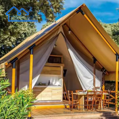 Fabbrica Luxury Waterproof Camping Hotel Accommodation Safari Tent Per all'aperto