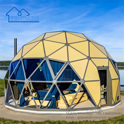 Tende a cupola di hotel geodesiche resistenti all'acqua