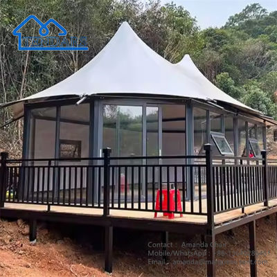 Luogo di lusso all'aperto impermeabile Campeggio Tenda Hotel Tende Hotel personalizzate Per Resort