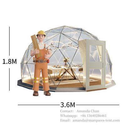 Bianco o colore personalizzato 6x6m Custom Made Hotel Luxury Resort Tents per il glamping