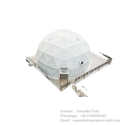 Antiacqua, PVC Luxury Pvc Outdoor Dome Tents Hotel Winter Snow Camping 6m di diametro Green House Tent