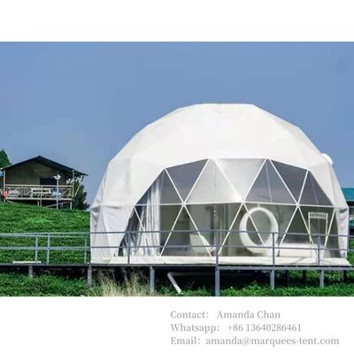 Nuovo design personalizzato Glamping Dome Tenta Dome Tende esterne Glass Dome Tend Bagno esterno