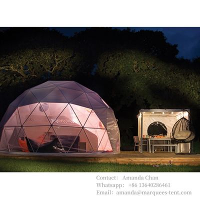 Bianco, trasparente, taglia su misura tenda geodetica esterna tenda a cupola campeggio tende a cupola in vendita
